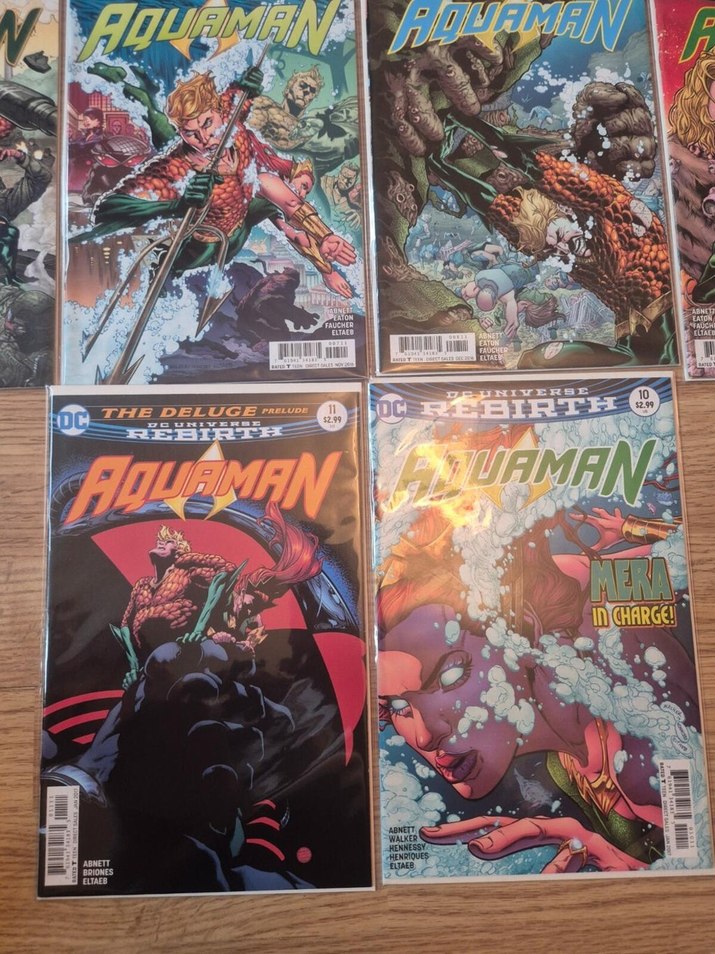 AQUAMAN DC REBIRTH 1 2 3 4 5 7 8 9 10 11 (Missing #6) 2016, High Grade