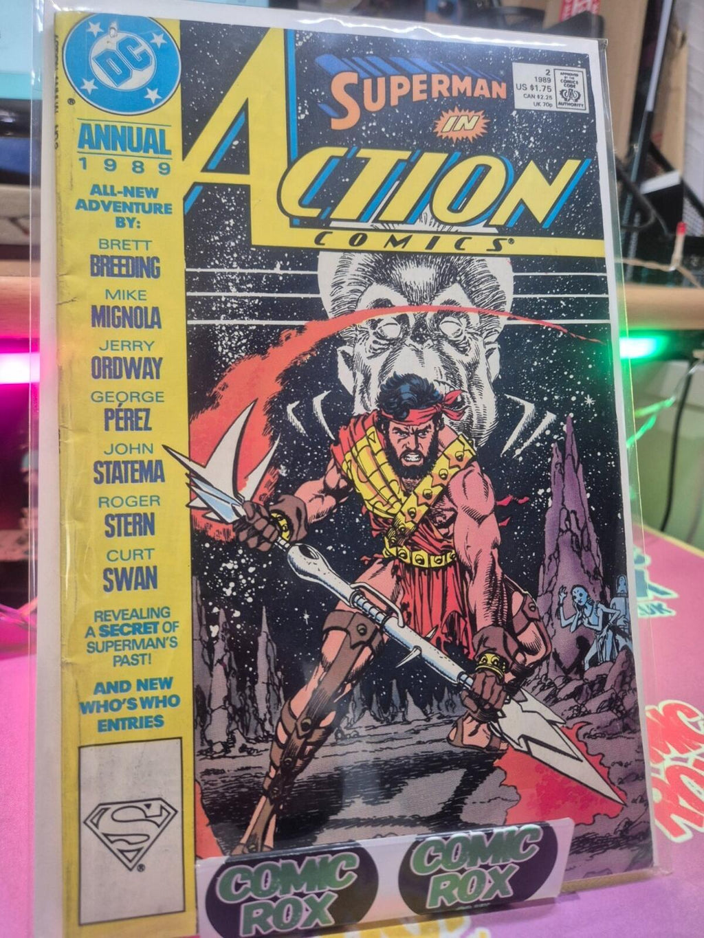 Action Comics Annual #2 – Superman Past Secret Revealed, 1989, VF