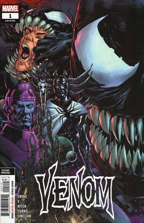 Venom Vol. 5 #1 1st App. Meridius 2nd Printing Bryan Hitch Marvel Comics 2022 NM