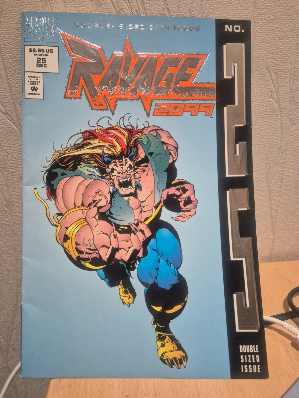 RAVAGE 2099 #25 Marvel Comics Mills Skinner Bennett FOIL FN+ 1992