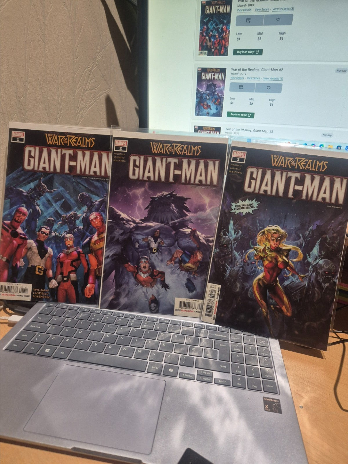 Full Set WAR of the REALMS GIANT-MAN issues #1 - #3 - MARVEL 2019 NM
