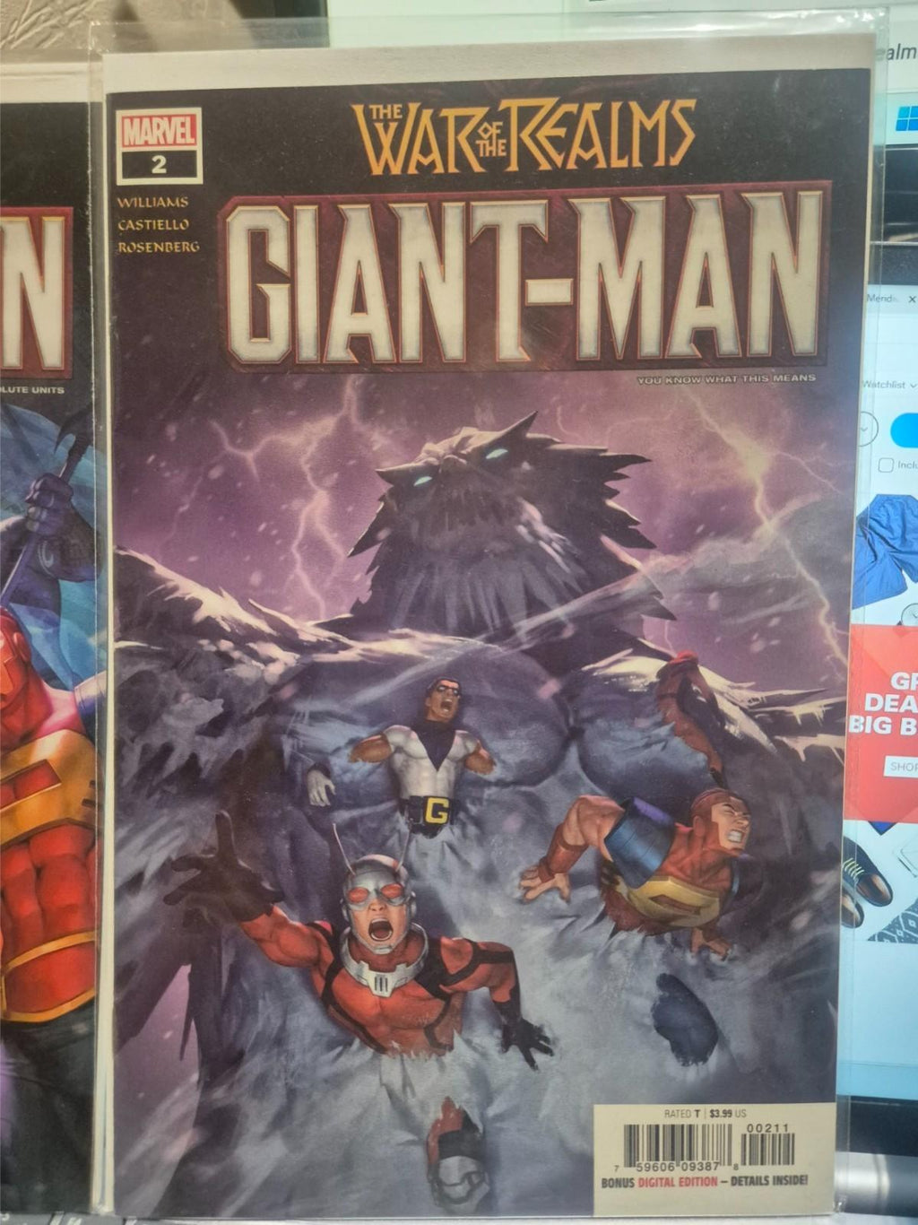 Full Set WAR of the REALMS GIANT-MAN issues #1 - #3 - MARVEL 2019 NM