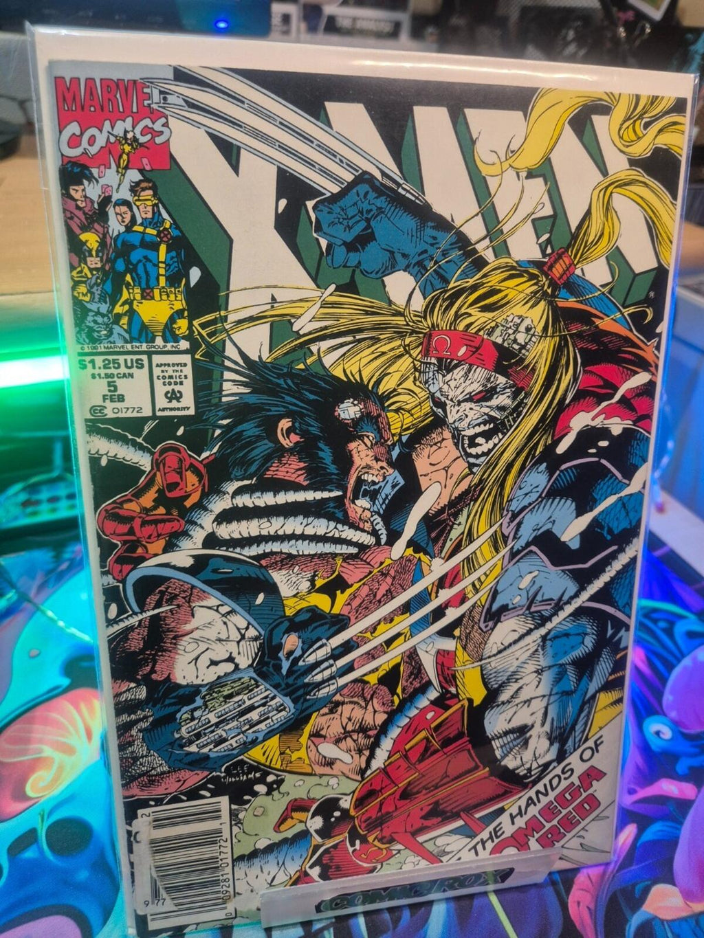 X-MEN VOL 2 #5, Newsstand,  2nd APP OMEGA Red, 1ST APP OF MAVERICK, VF+