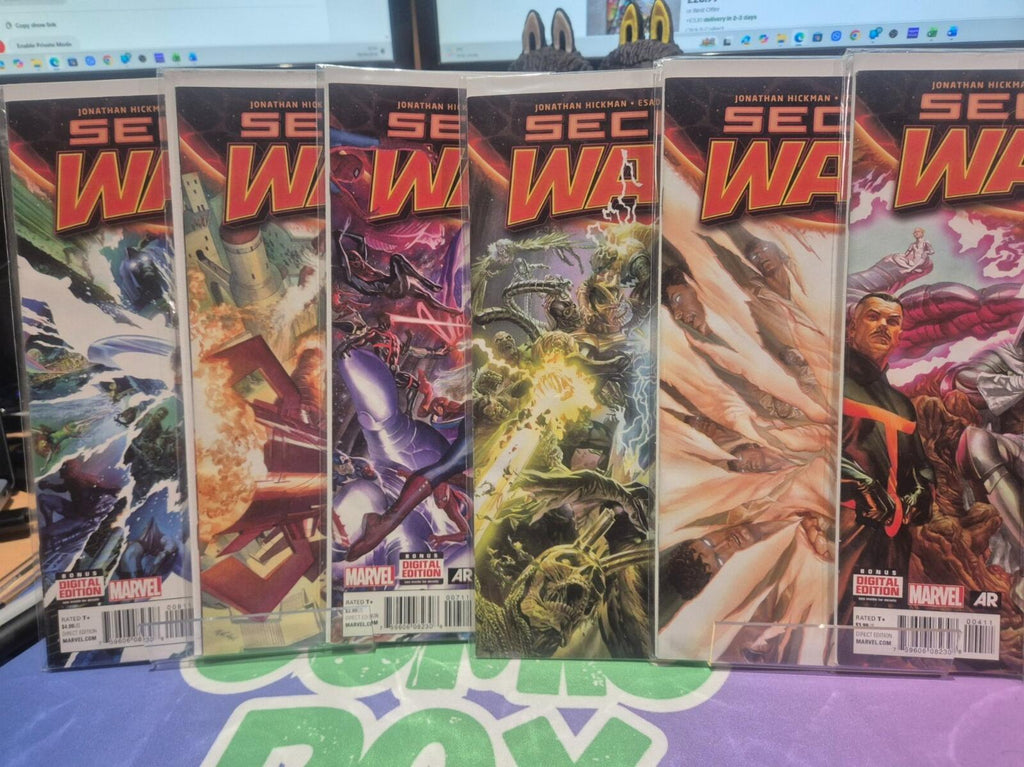 Secret Wars #0-9, Alex Ross & Hickman, 2015 Marvel Comics Complete Set, All NM