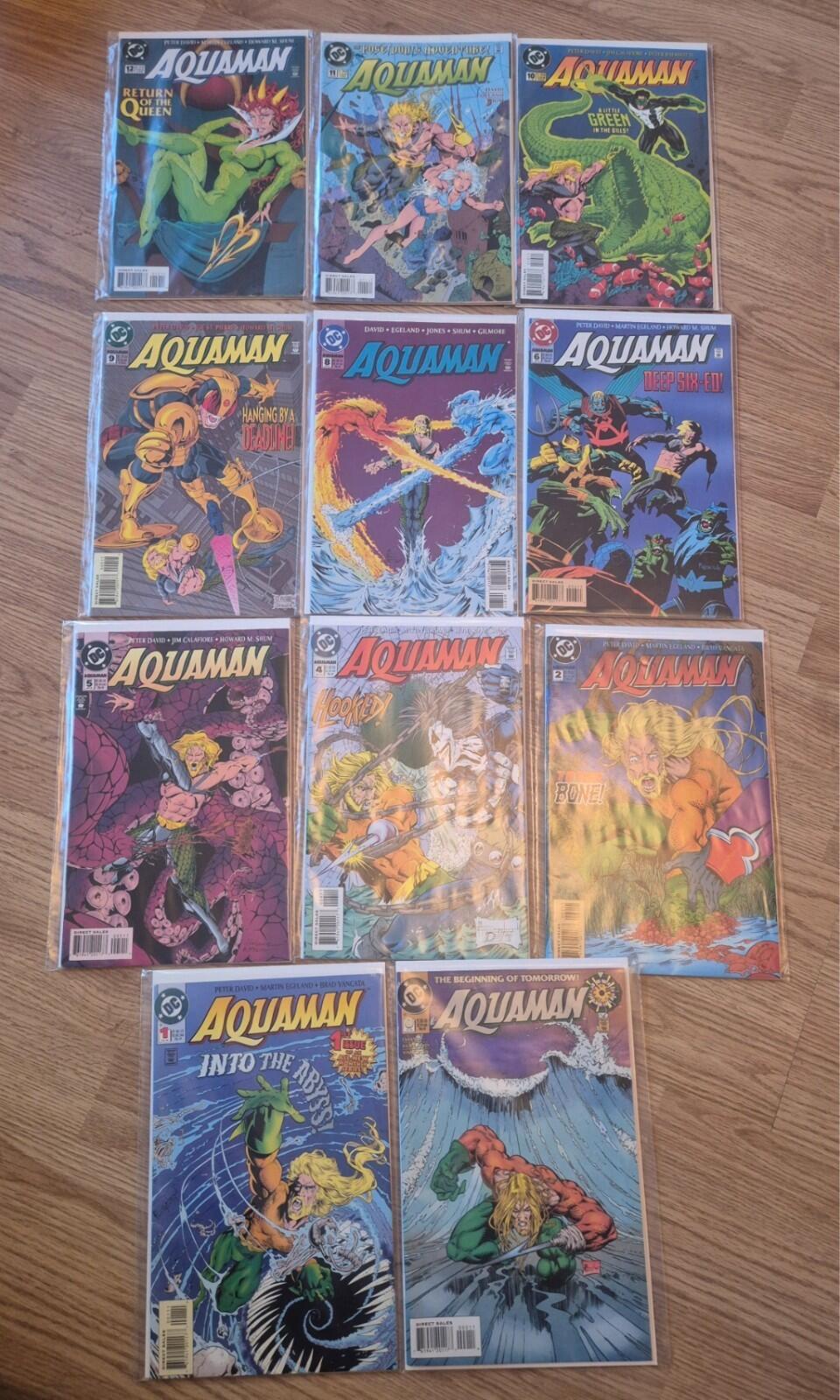 Aquaman, 1994, Nr Complete, Issues 1 to 12 (missing #3 and #7), All NM, Keys!
