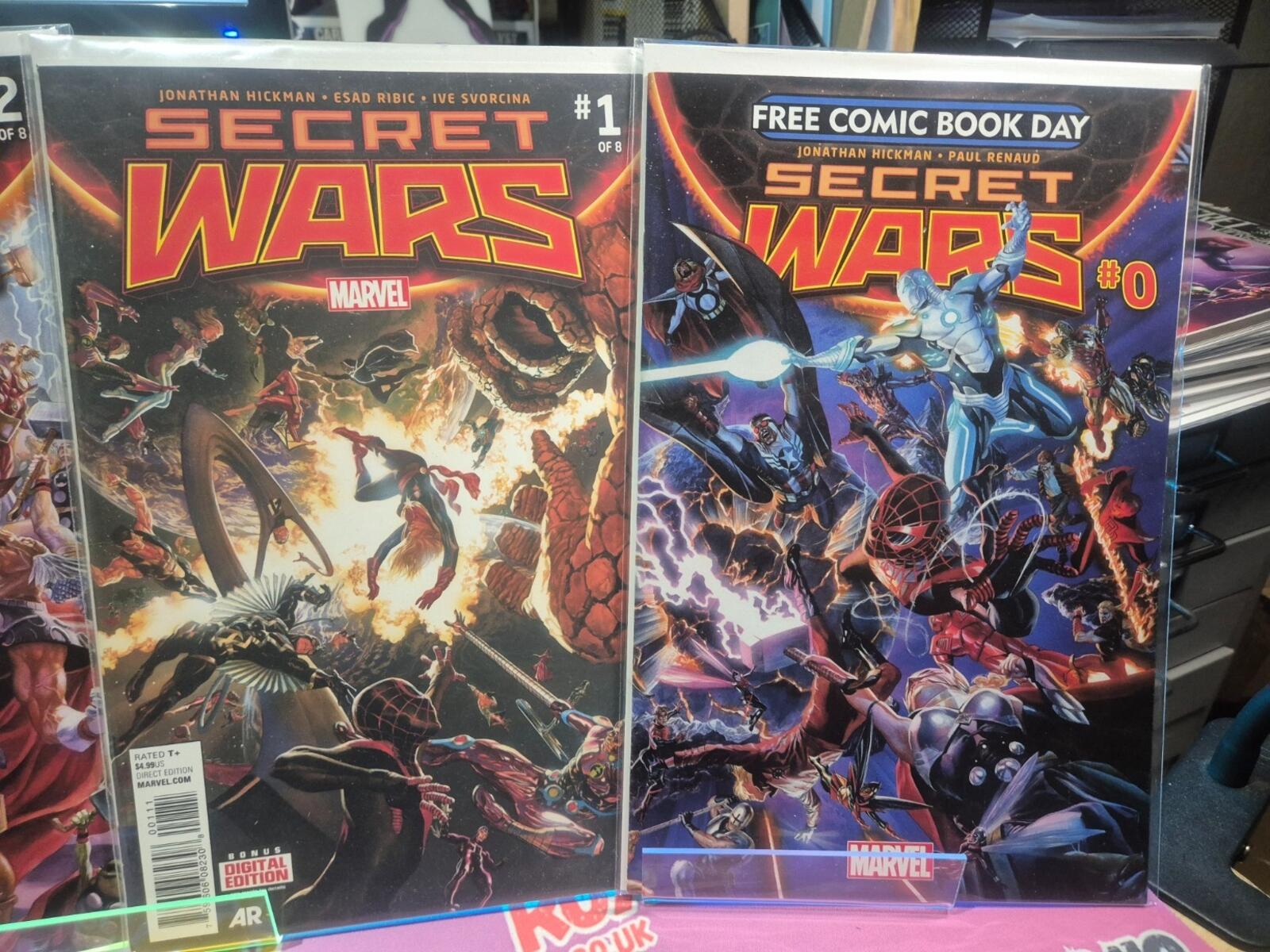 Secret Wars #0-9, Alex Ross & Hickman, 2015 Marvel Comics Complete Set, All NM
