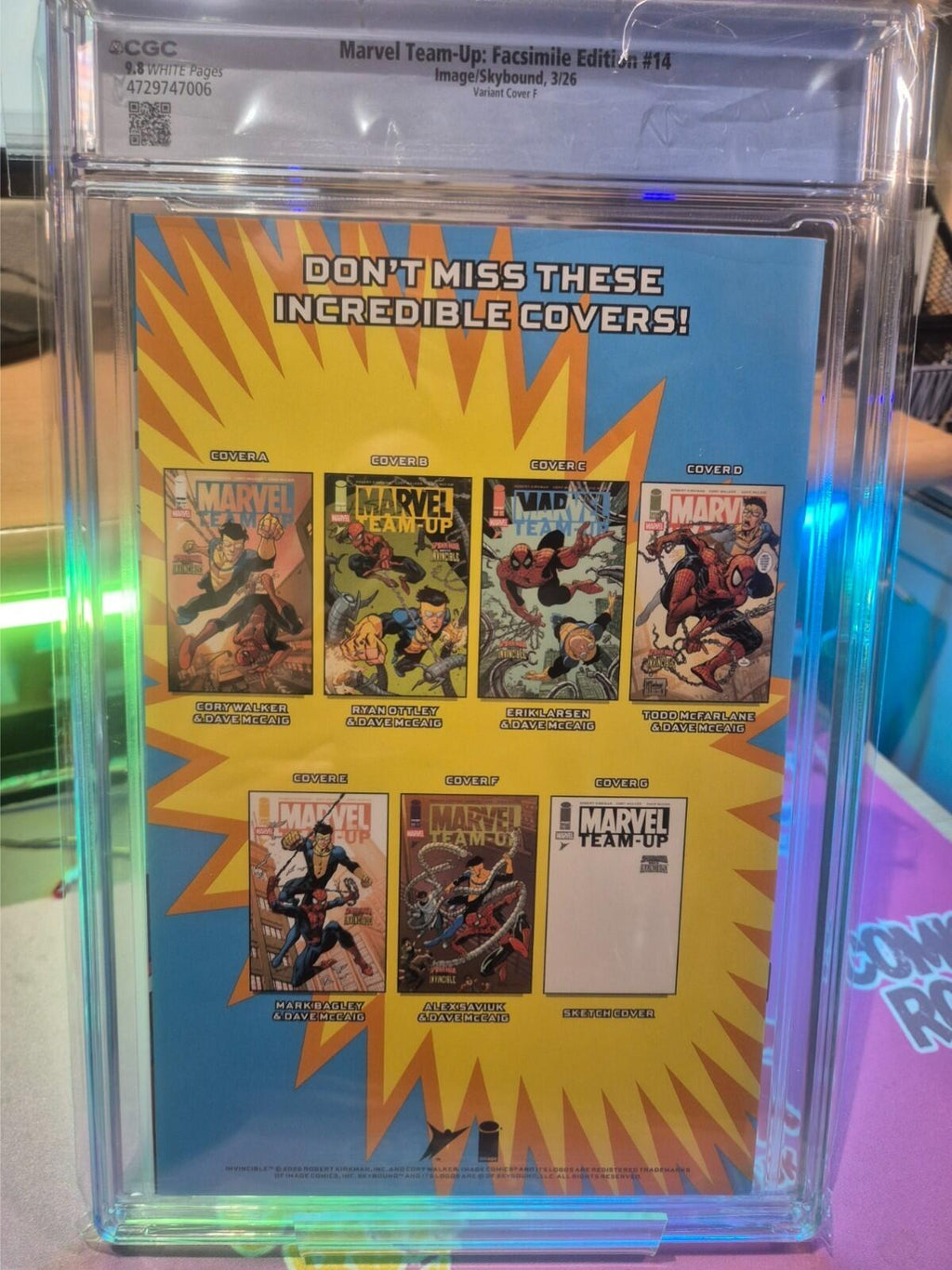 Marvel Team Up Facsimile #14, CGC 9.8 Cover F Alex Saviuk Variant 2026