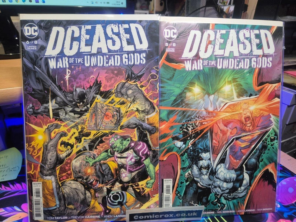 DCeased: War of The Undead Gods, Complete Set, Issues 1-8 All Books are NM