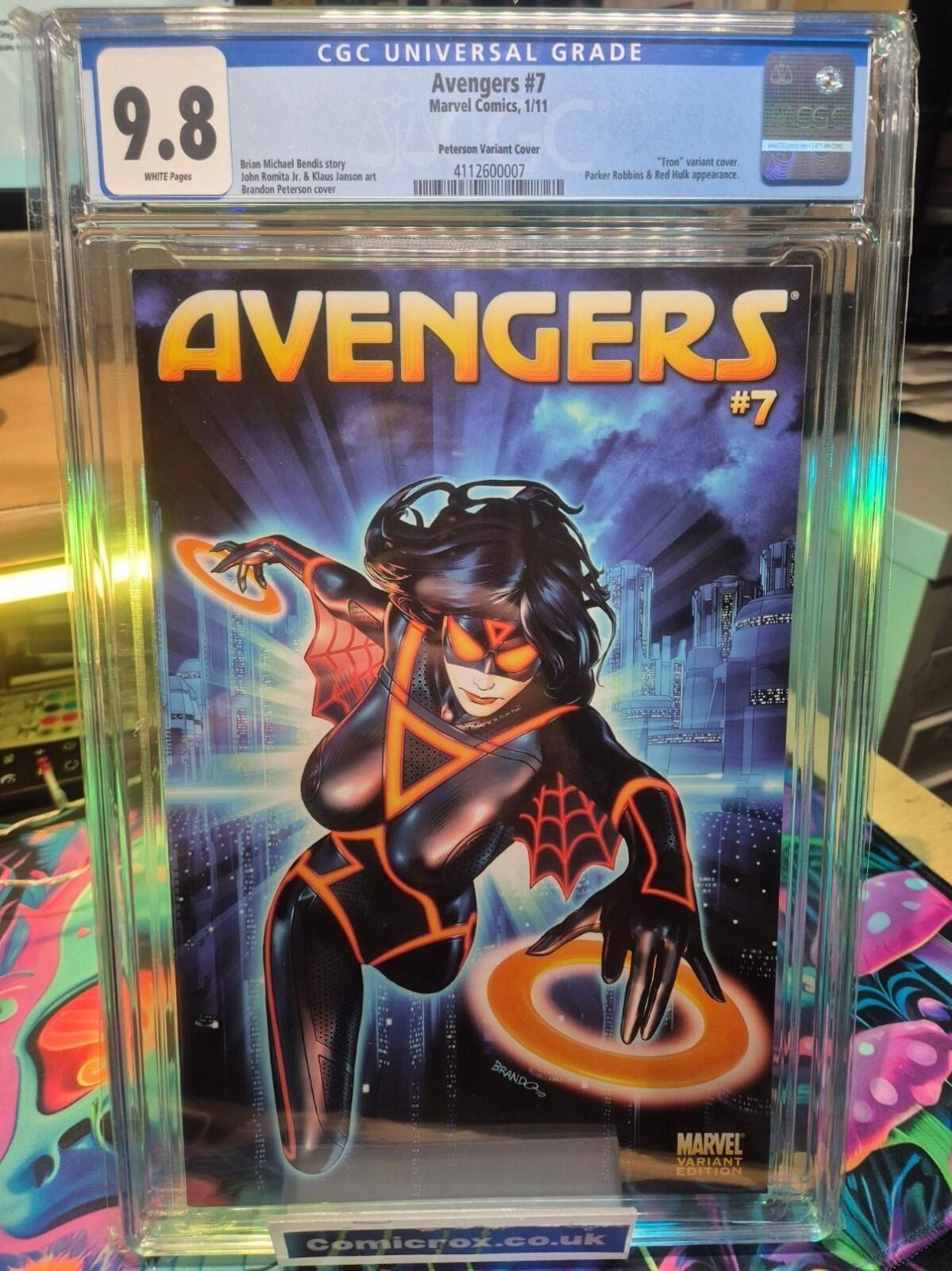 Avengers #7, Tron 1:15 Variant Cover, 2011, CGC 9.8, Highest Graded (Top Pop)