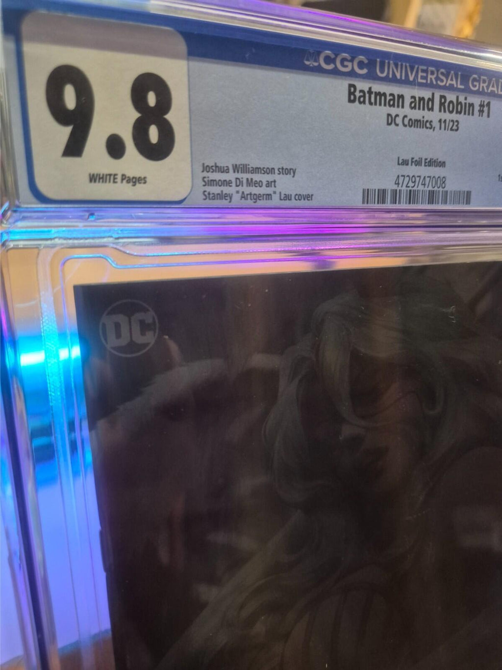 Batman Robin #1, CGC 9.8 Artgerm Foil Variant, Key: 1st appearance Shush