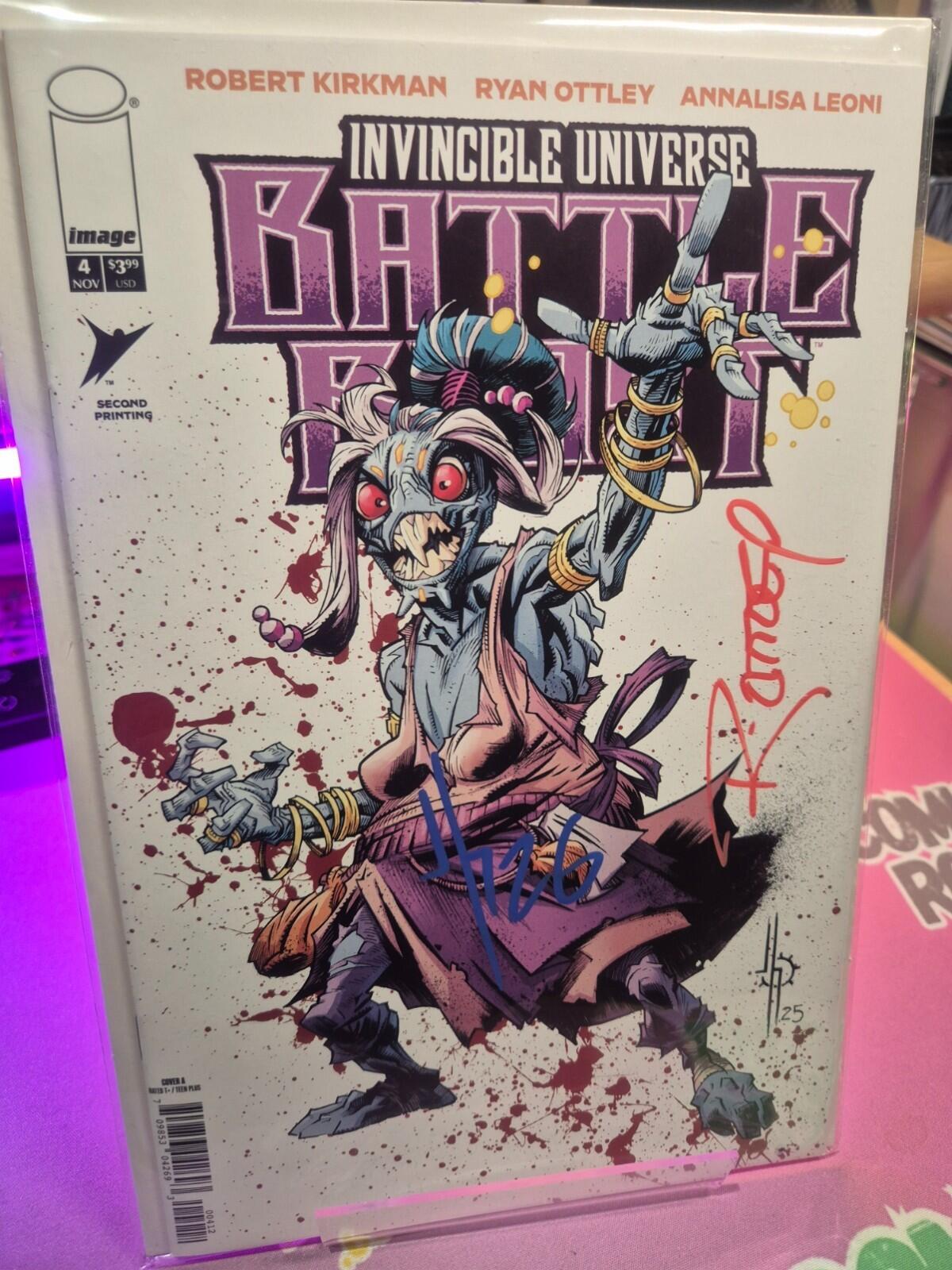 Battle Beast #4, 2nd Print, 2x Signed Howard & Ottley COA, NM