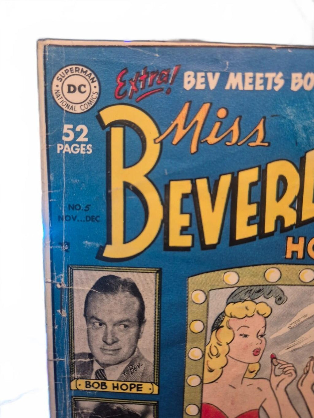Miss Beverly Hills of Hollywood #5 Bob Hope Photo Cover Golden Age DC 1949 VG-