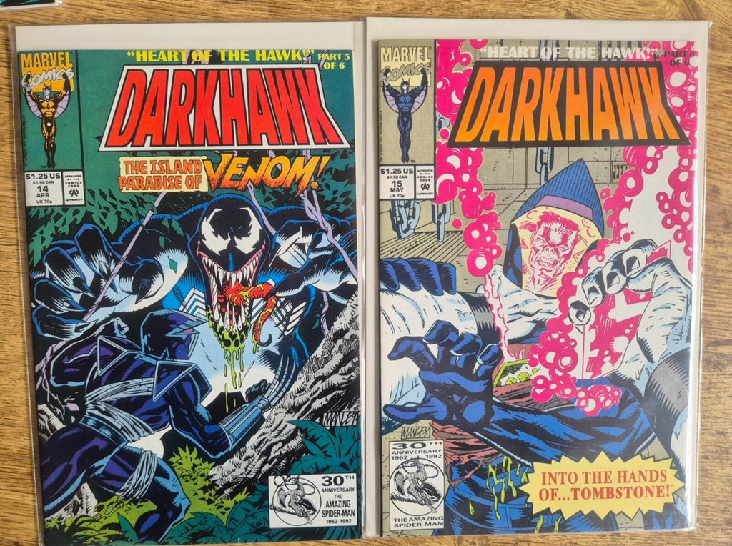 Darkhawk Heart of the Hawk #1-6 (#10-15 +Annual) Venom Tombstone & Annual VF/NM