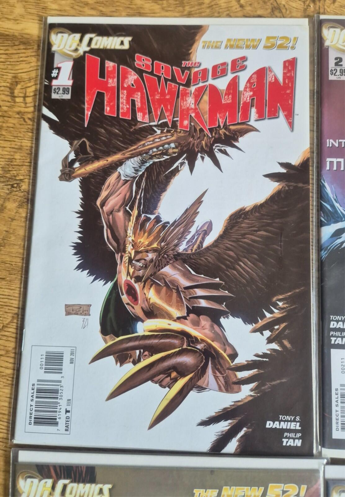 Savage Hawkman #1 - #12, (12 Books) DC New 52, All Bagged and Boarded VF/NM
