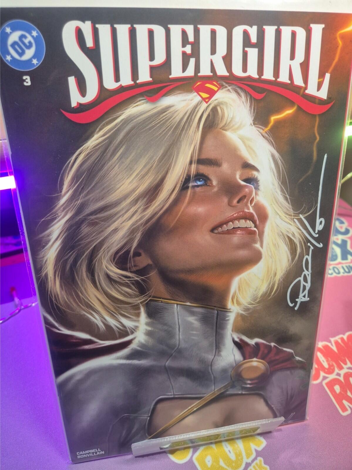 SUPERGIRL #3, (Power Girl), SIGNED BY LUCIO PARRILLO with COA