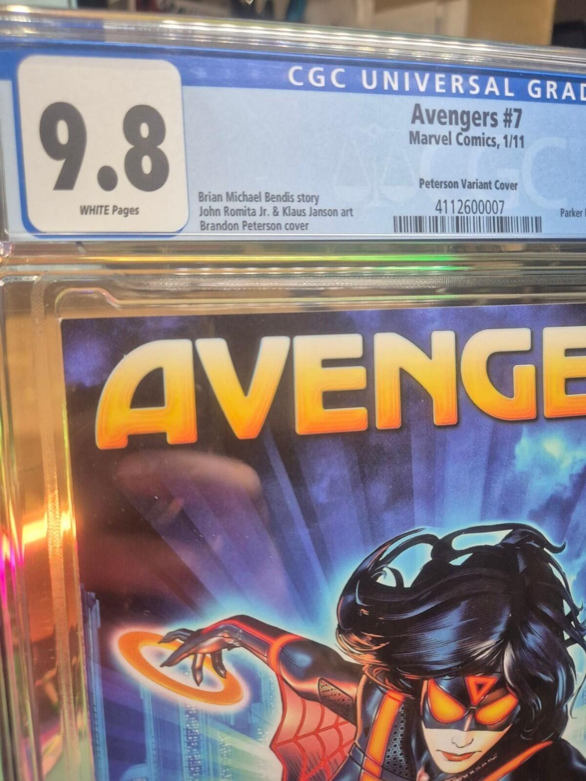Avengers #7, Tron 1:15 Variant Cover, 2011, CGC 9.8, Highest Graded (Top Pop)
