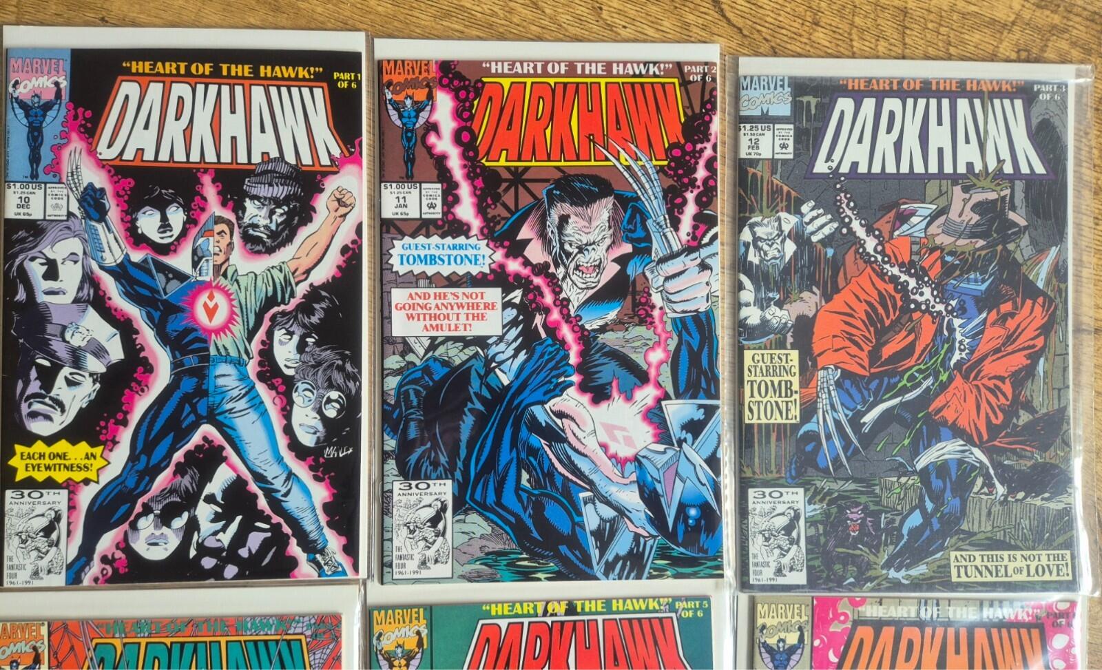 Darkhawk Heart of the Hawk #1-6 (#10-15 +Annual) Venom Tombstone & Annual VF/NM