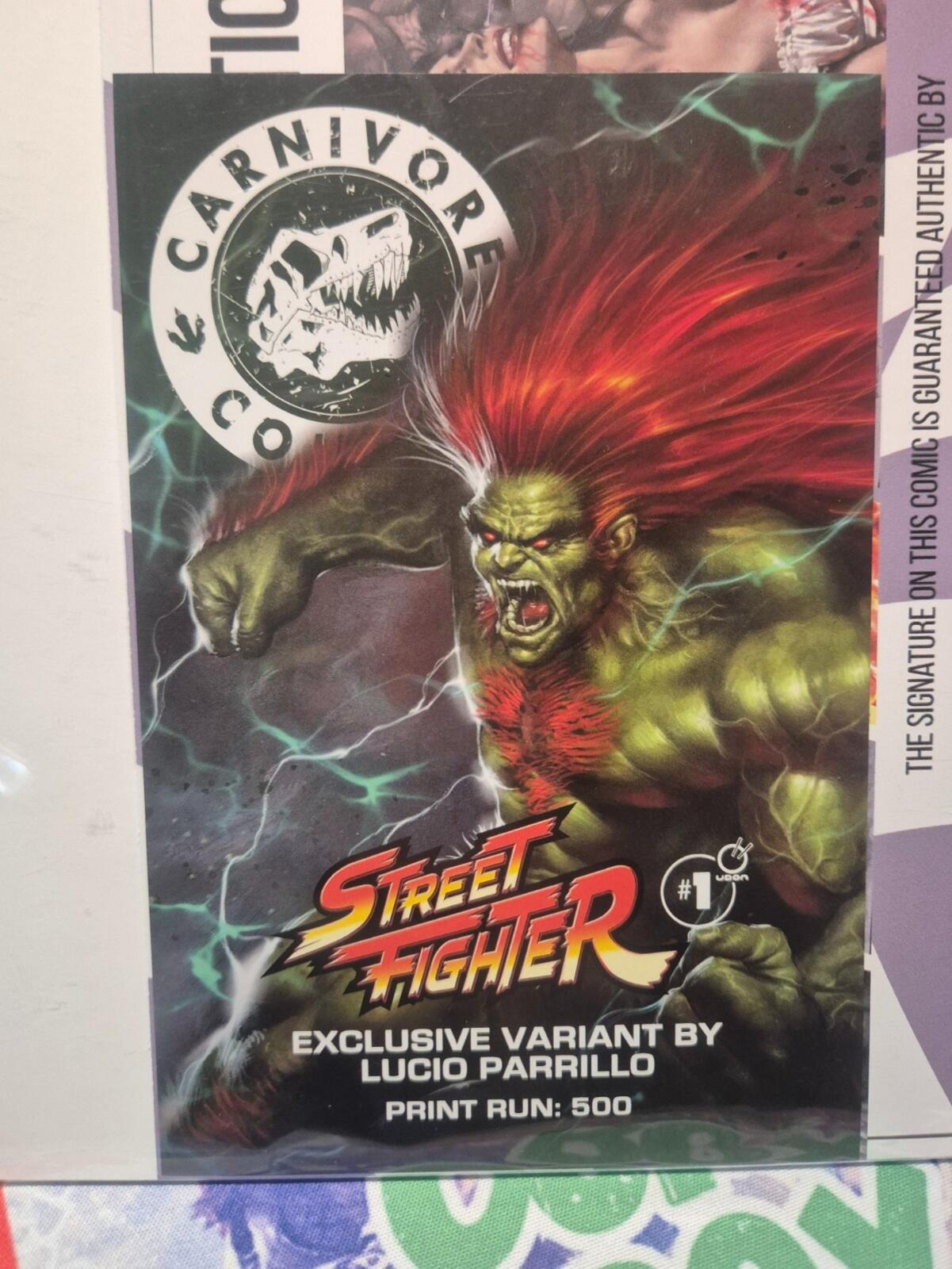 Street Fighter #1, SIGNED BY Lucio Parrillo COA, Ltd 500, NM