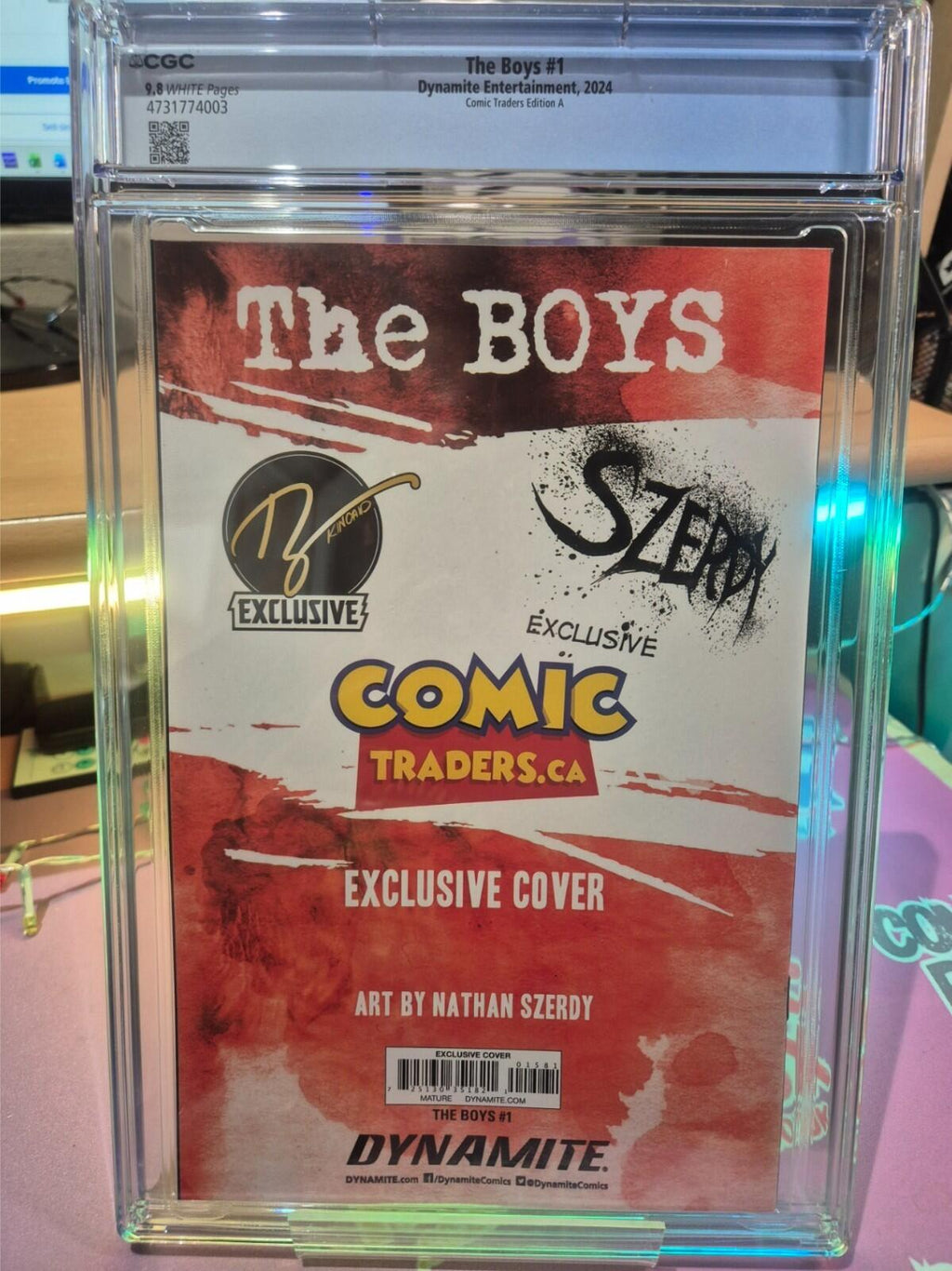 The Boys #1 , CGC 9.8 TOP POP!, Nathan Szerdy Virgin Variant