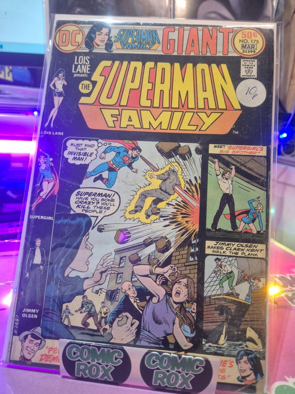The Superman Family #175, 1976, Lois Pane, Jimmy Olsen, FN-