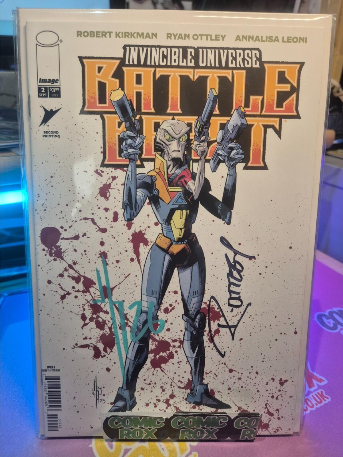 Battle Beast #2, 2nd Print, 2x Signed Howard & Ottley COA, NM