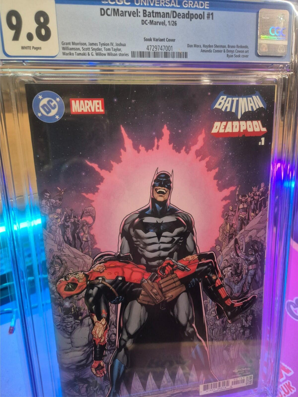 DC / Marvel: Batman / Deadpool #1 CGC 9.8 TOP POP! Highest Graded Ryan Sook Var