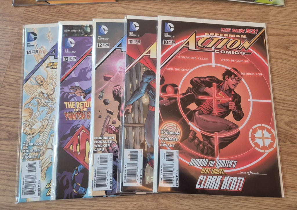 Action Comics , Superman New 52 #1-8 10-14 21-23 25 26 36 40 45 (21 Comics), NM