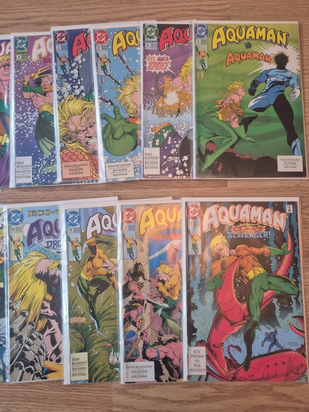 Aquaman, Volume 4, #1-13 Complete Set, 1991, DC Comics, High Grade