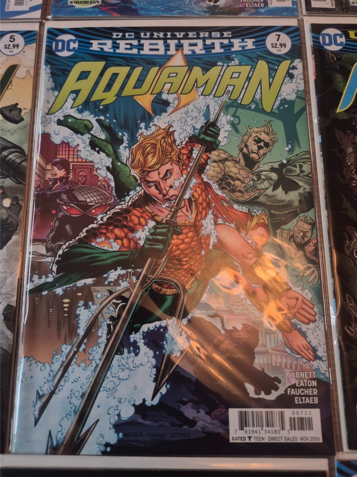 AQUAMAN DC REBIRTH 1 2 3 4 5 7 8 9 10 11 (Missing #6) 2016, High Grade