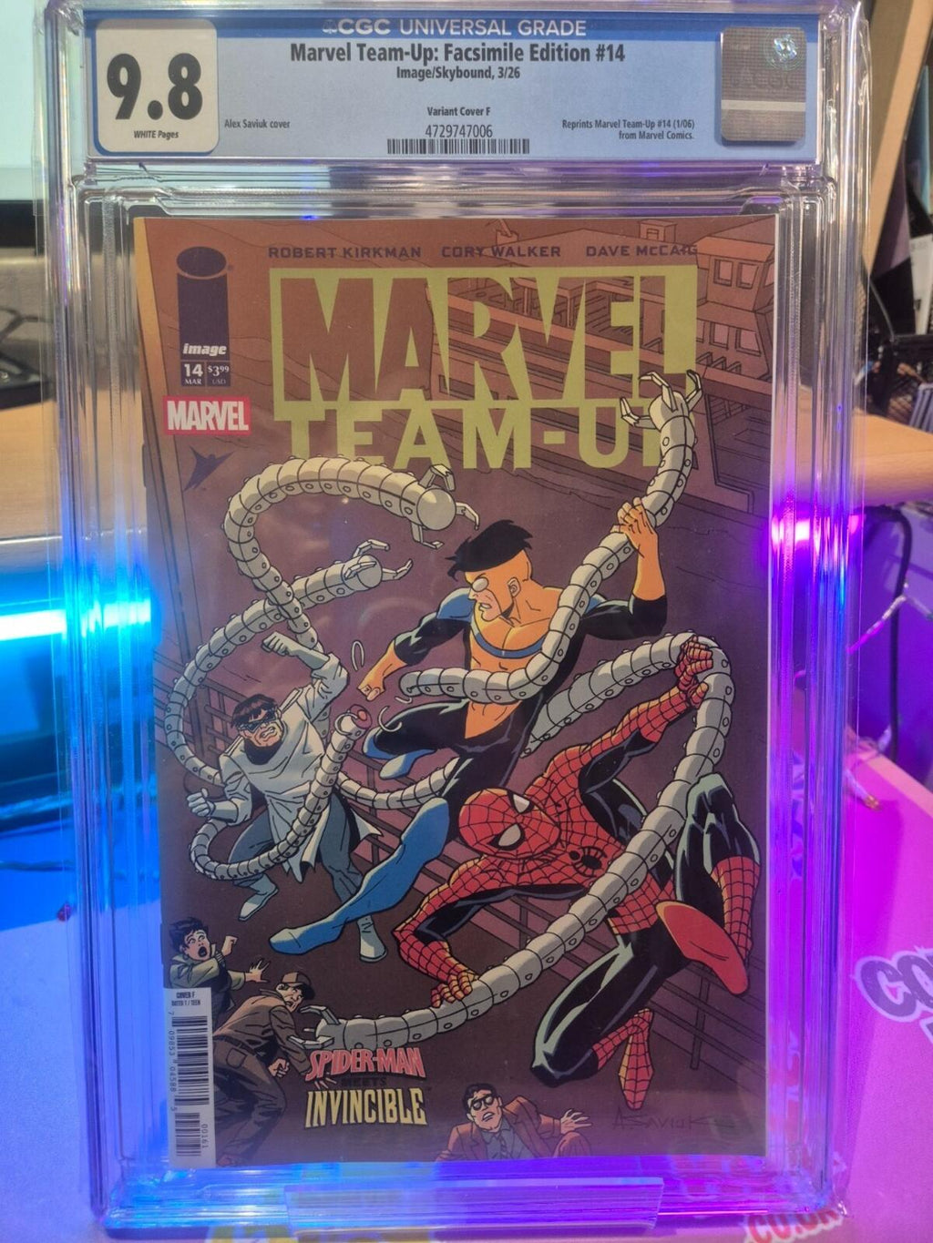 Marvel Team Up Facsimile #14, CGC 9.8 Cover F Alex Saviuk Variant 2026