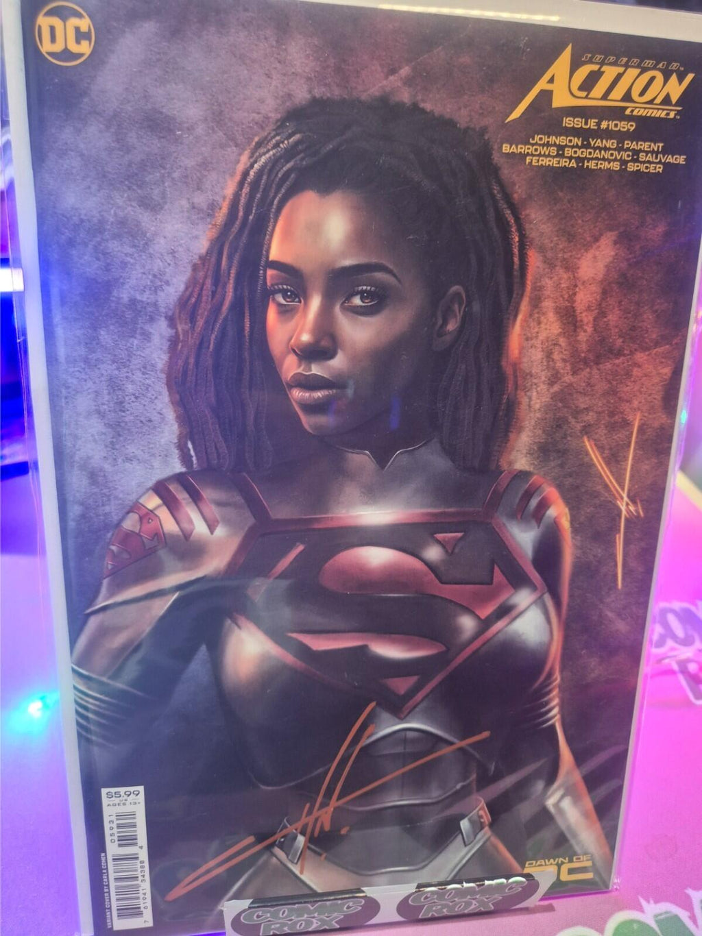 Action Comics #1059, SIGNED by Carla Cohen with COA, Variant, 2024, NM
