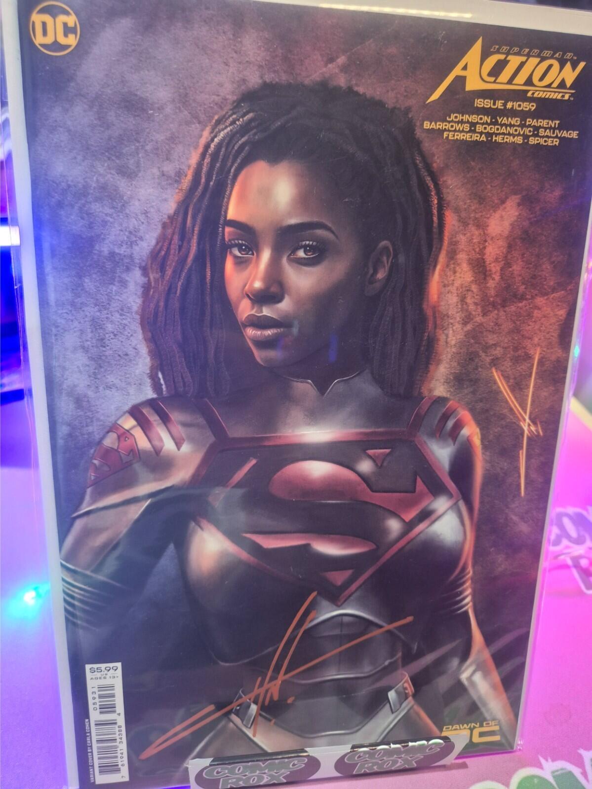 Action Comics #1059, SIGNED by Carla Cohen with COA, Variant, 2024, NM