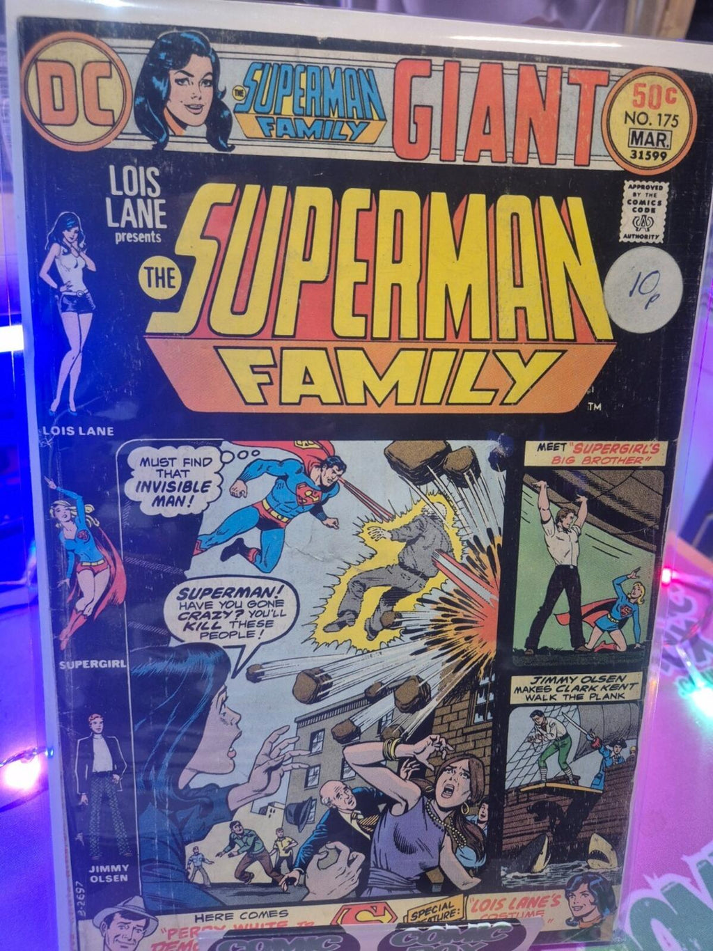 The Superman Family #175, 1976, Lois Pane, Jimmy Olsen, FN-