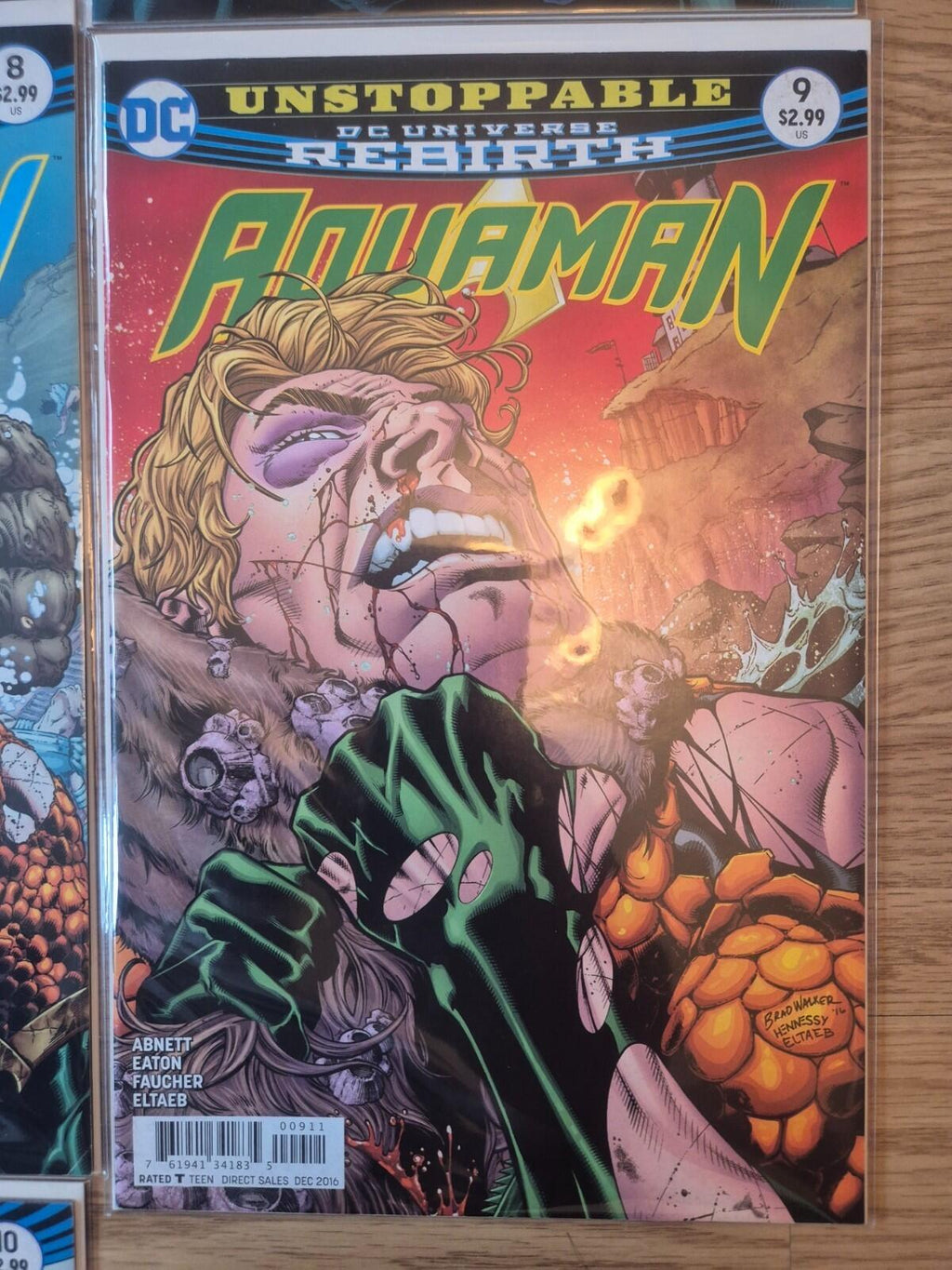 AQUAMAN DC REBIRTH 1 2 3 4 5 7 8 9 10 11 (Missing #6) 2016, High Grade