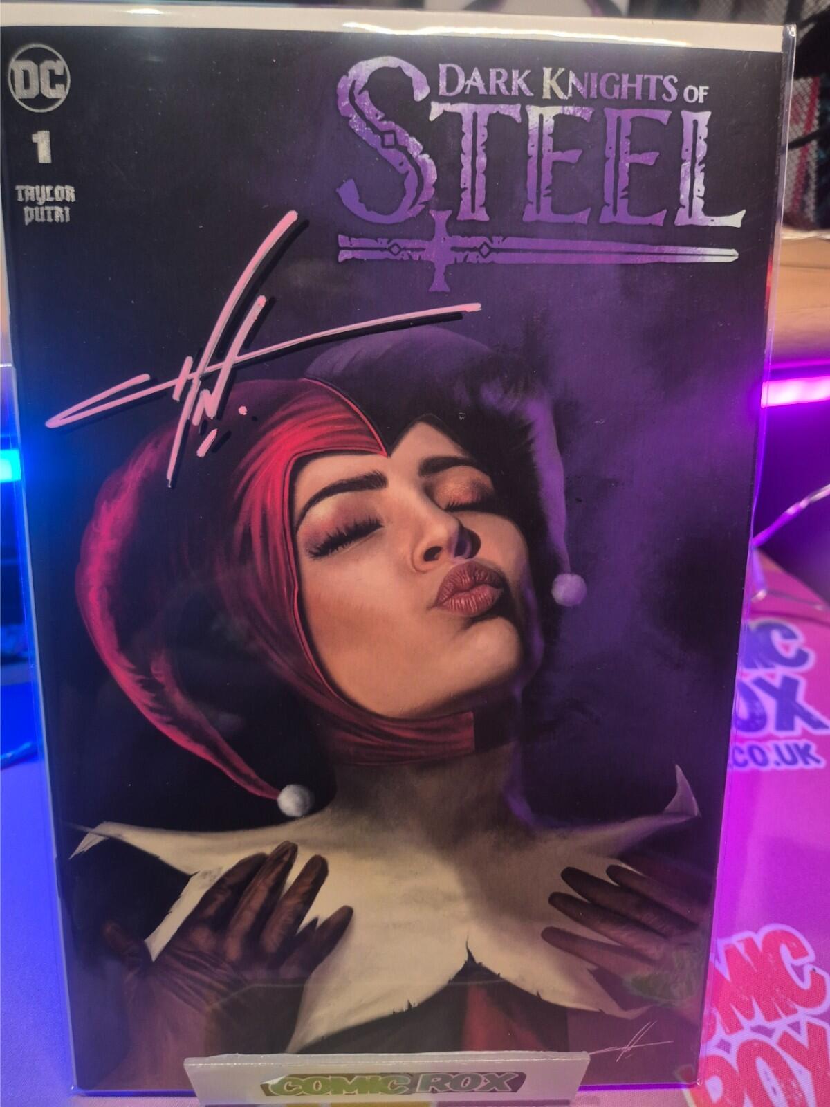 DARK KNIGHTS OF STEEL #1, SIGNED BY CARLA COHEN with COA, Harley Variant
