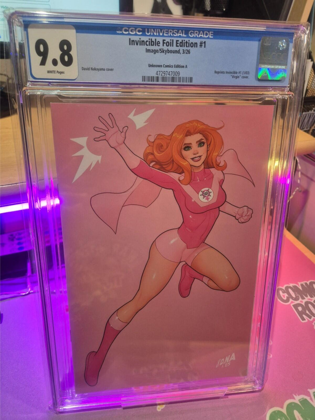 Invincible #1, CGC 9.8, David Nakayama Megacon Exclusive Virgin Variant