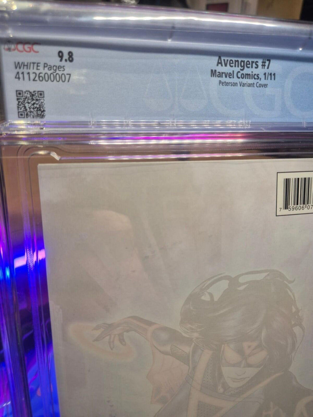 Avengers #7, Tron 1:15 Variant Cover, 2011, CGC 9.8, Highest Graded (Top Pop)