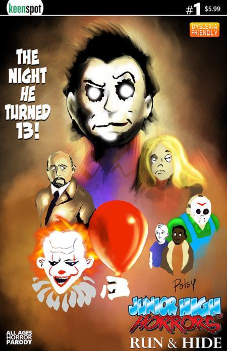 JUNIOR HIGH HORRORS RUN & HIDE #1 THE NIGHT HE TURNED 13 Variant