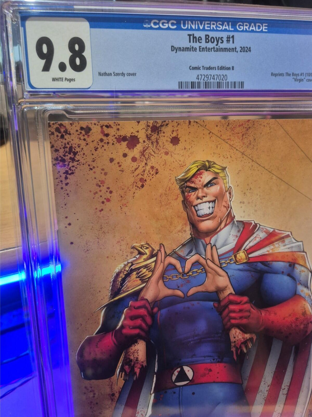 The Boys #1 CGC 9.8 TOP POP! Highest Graded, Homelander Virgin 2024