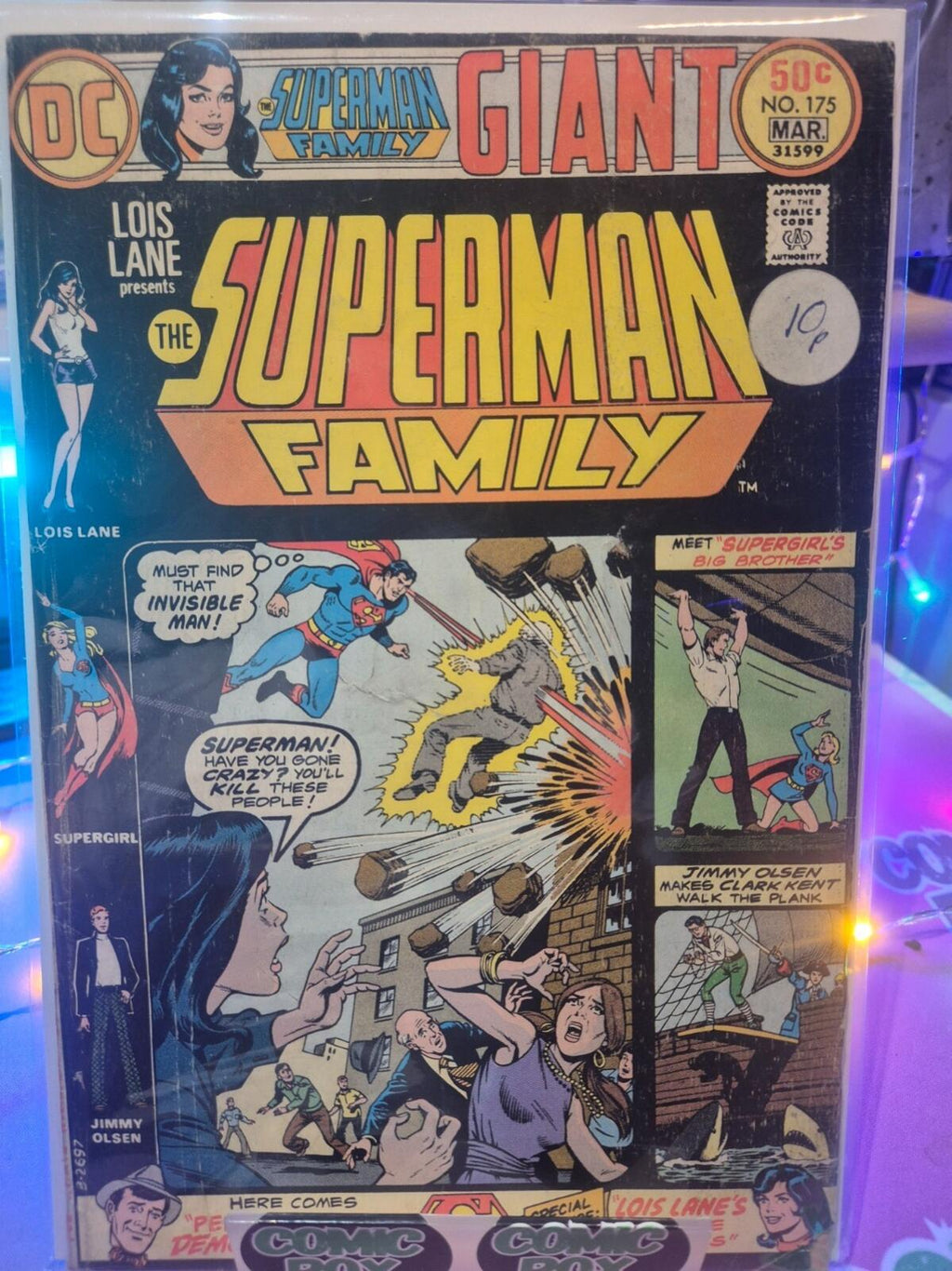 The Superman Family #175, 1976, Lois Pane, Jimmy Olsen, FN-