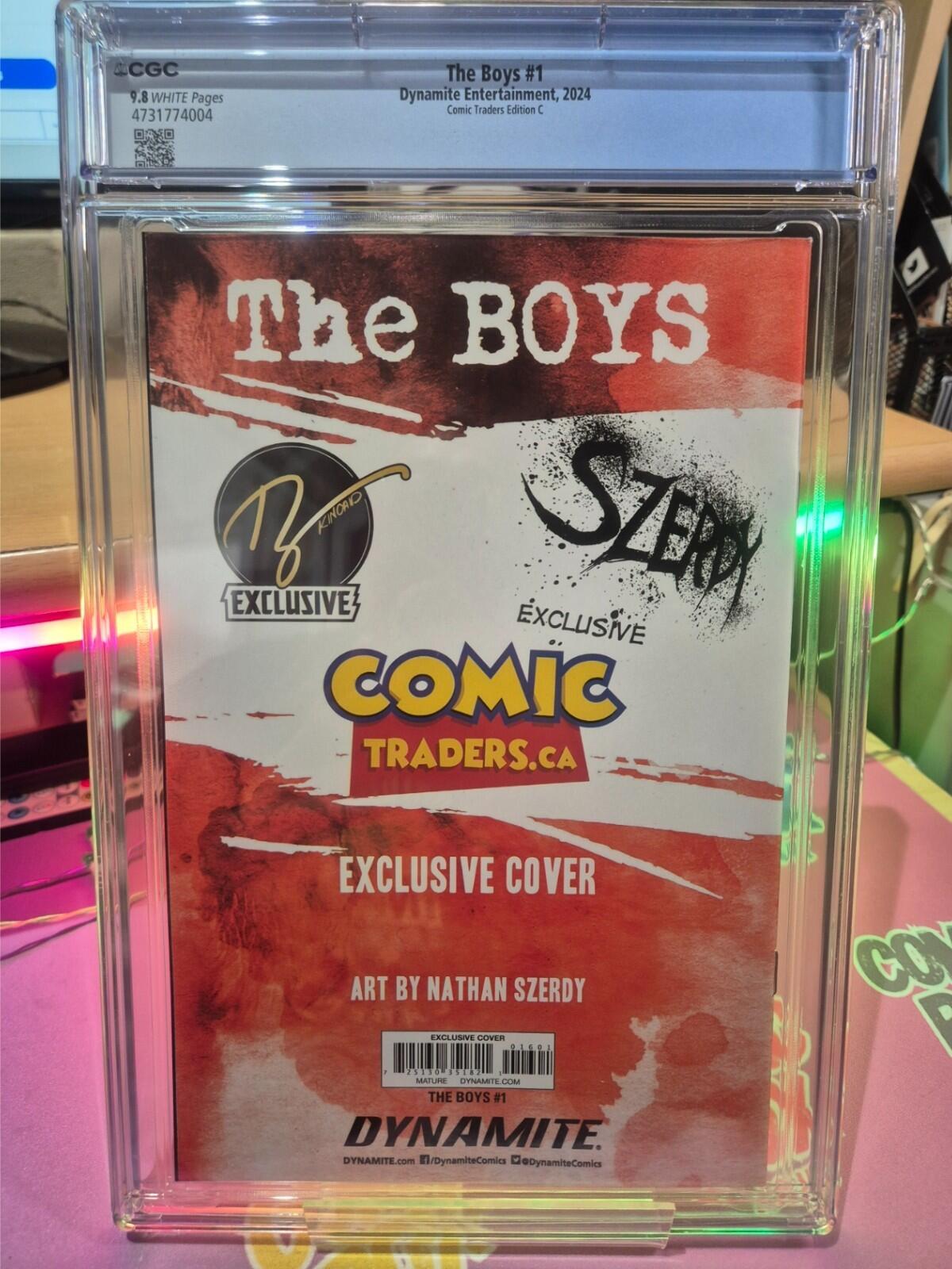 The Boys #1, CGC 9.8, TOP POP! Highest Graded, White Pages