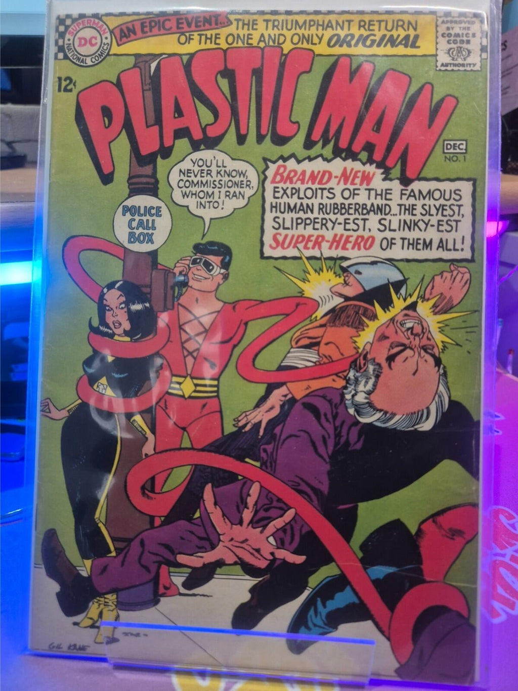 Plastic Man #1, 1966, DC,  1st Plastic Man Silver Age Key, VG/FN