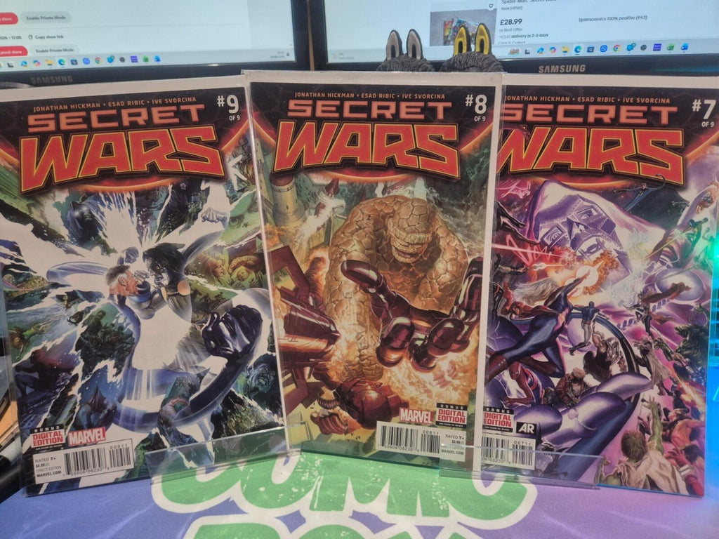 Secret Wars #0-9, Alex Ross & Hickman, 2015 Marvel Comics Complete Set, All NM