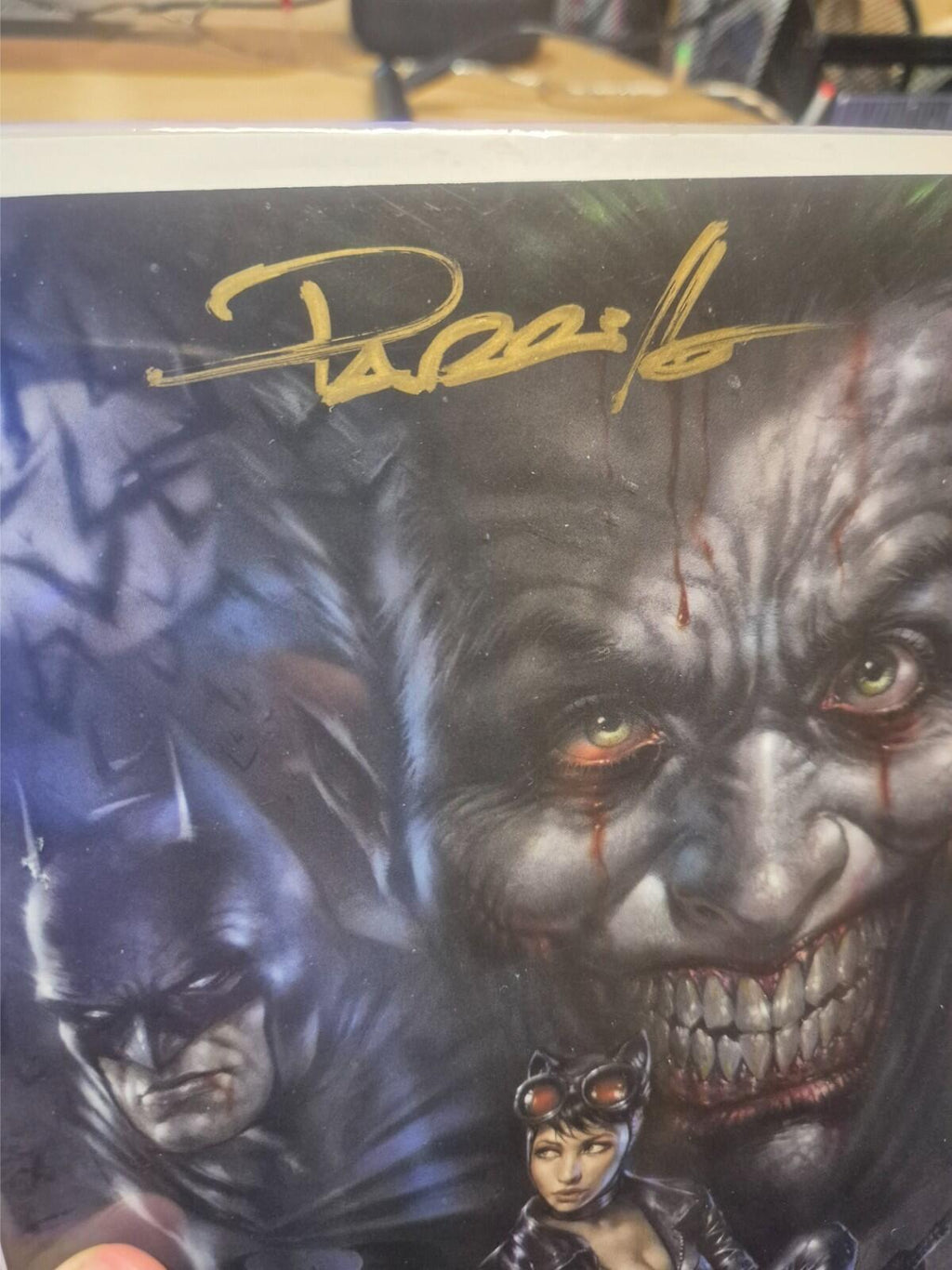 Detective Comics #1000, SIGNED by Lucio Parillo with COA, Virgin Variant, NM