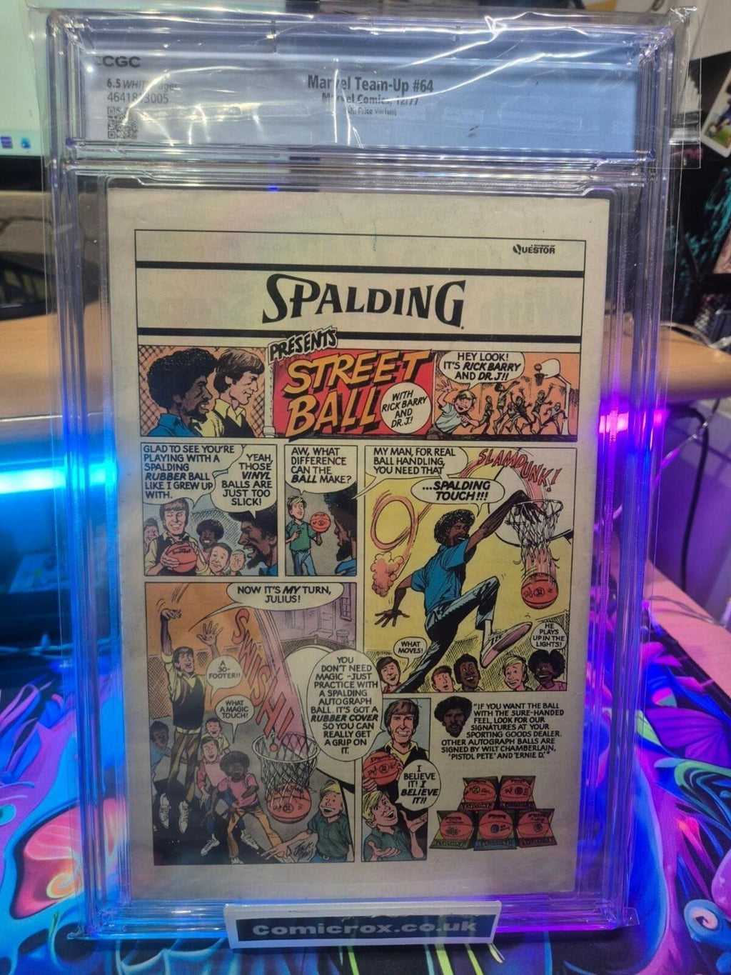 Marvel Team-Up, #64, 1977, CGC 6.5, UK Price Variant, White Pages