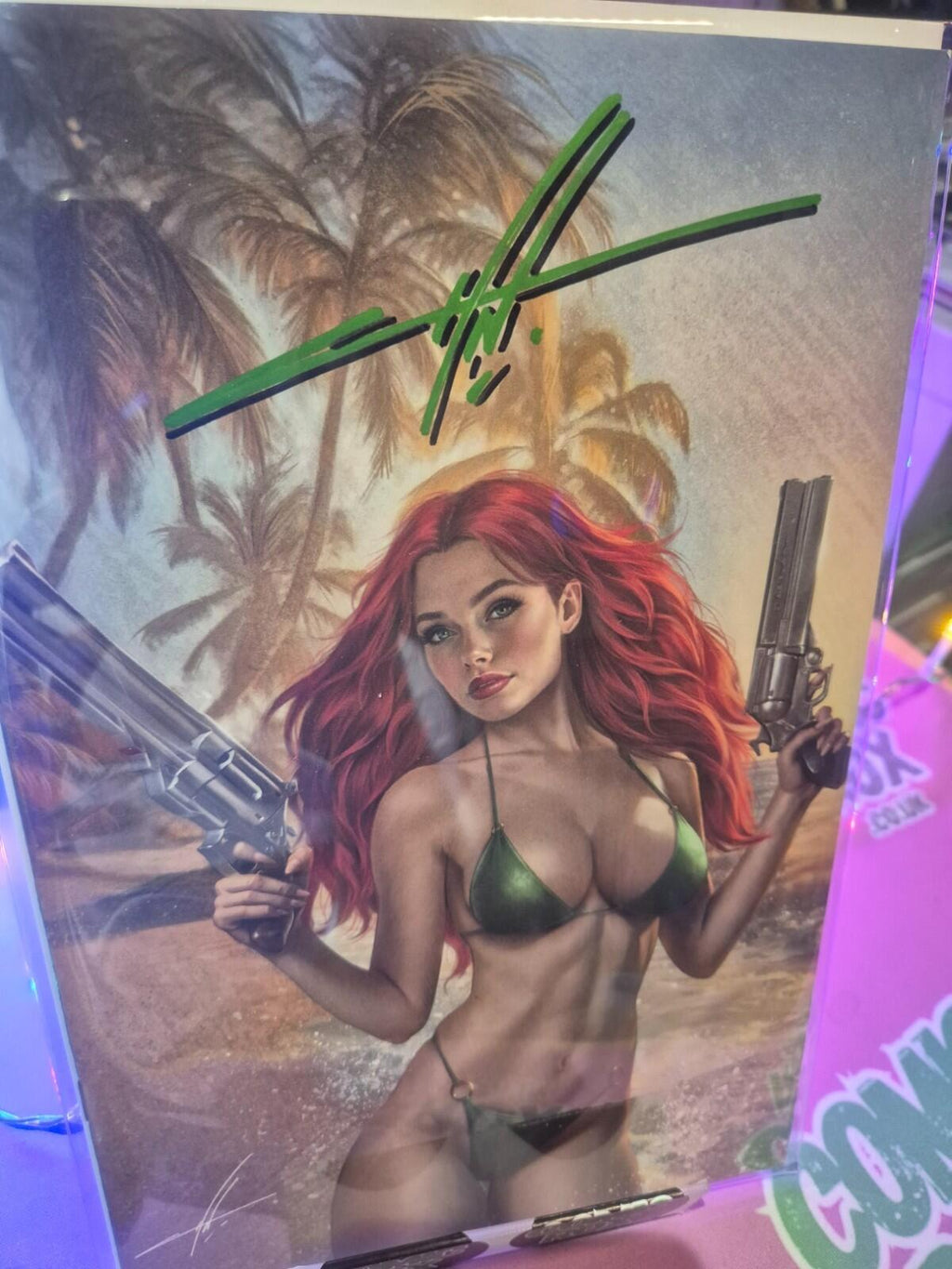 Heat Seeker: Exposed A Gun Honey Series #4 SIGNED by Carla Cohen COA Virgin NM