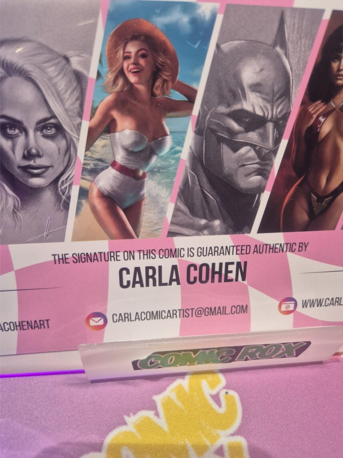 DARK KNIGHTS OF STEEL #1, SIGNED BY CARLA COHEN with COA, Harley Variant