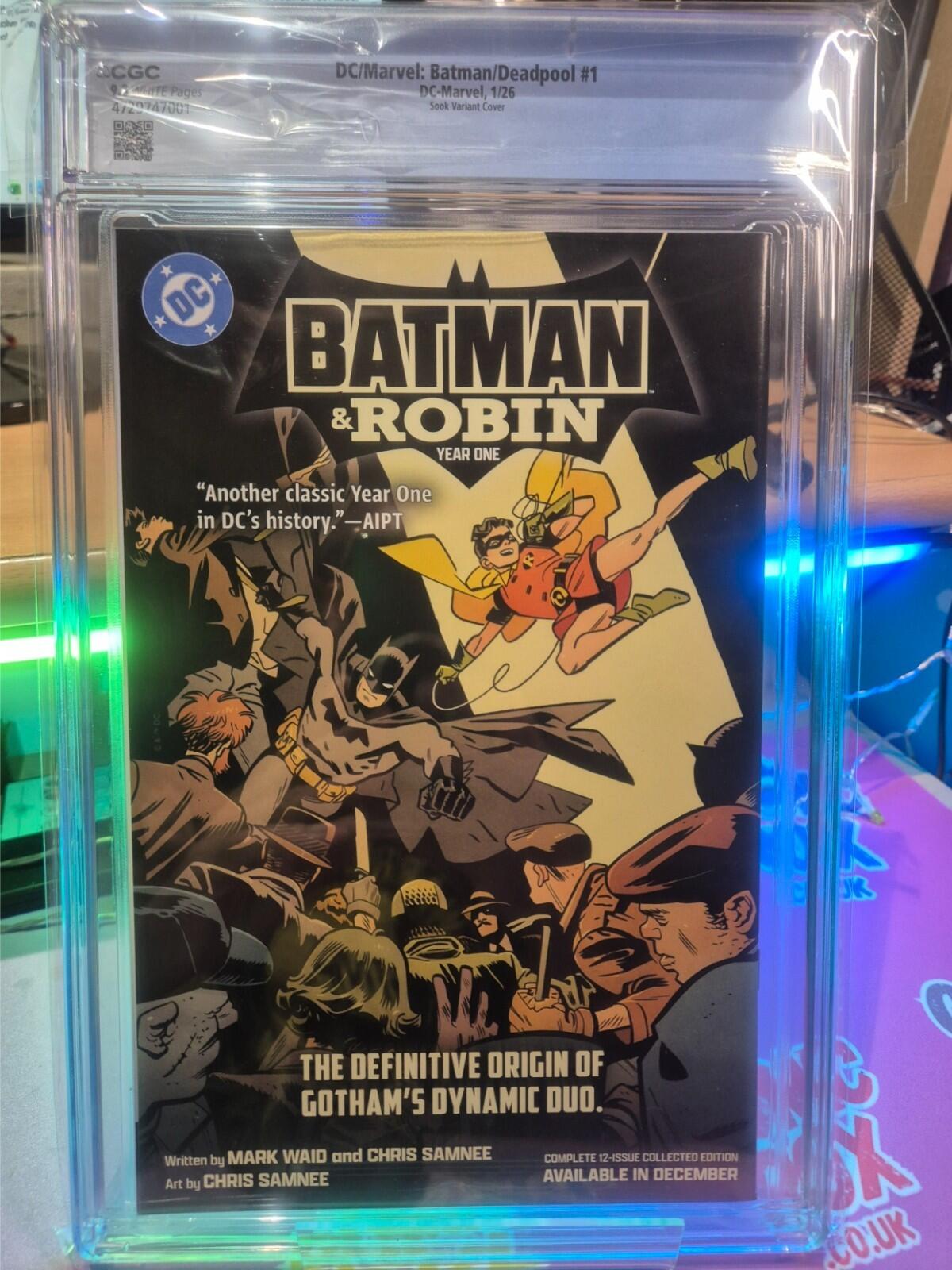 DC / Marvel: Batman / Deadpool #1 CGC 9.8 TOP POP! Highest Graded Ryan Sook Var
