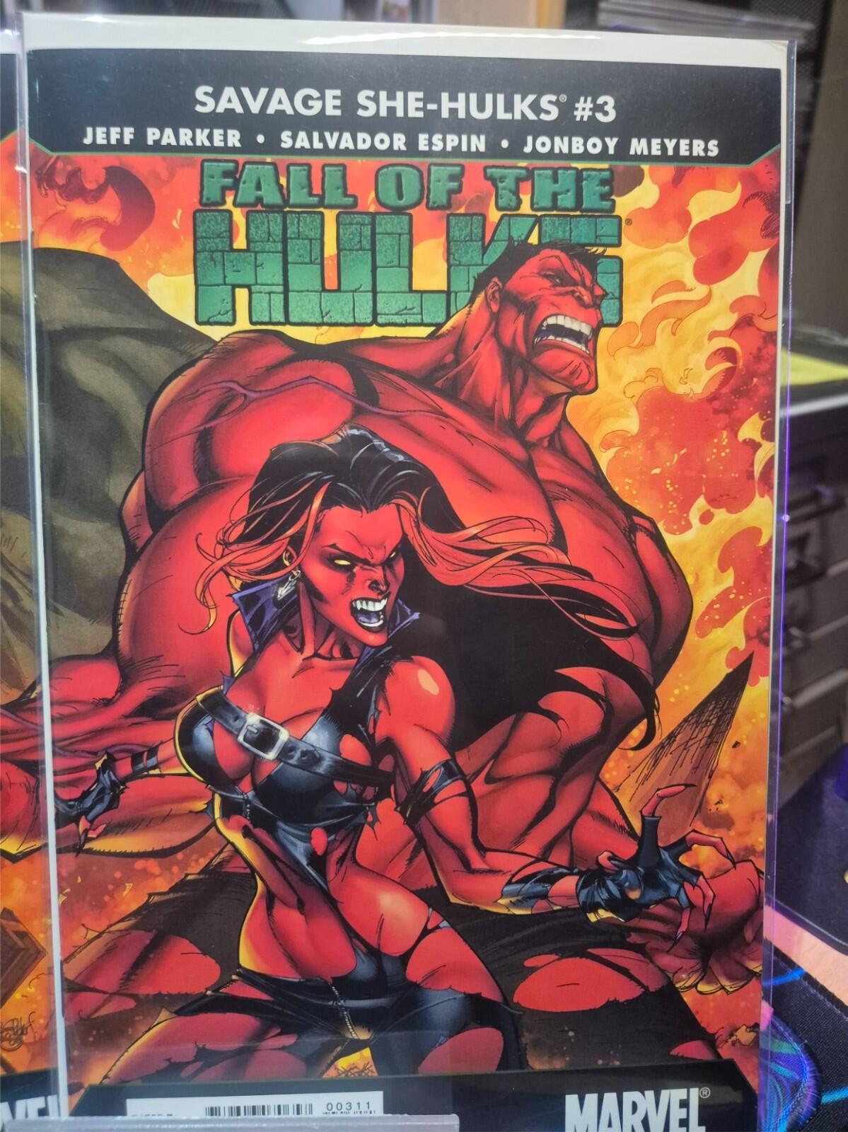 Fall of the Hulks Savage She-Hulks #1-3, Complete Set, 2010, J Scott Campbell NM