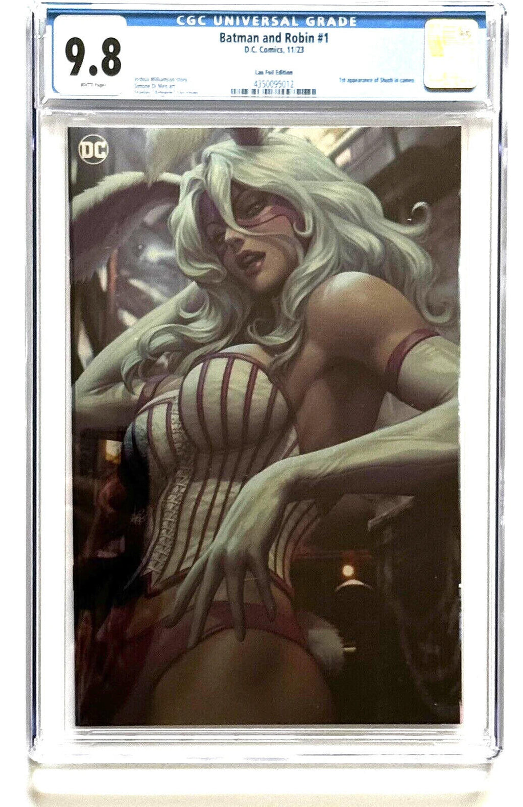 Batman Robin #1, CGC 9.8 Artgerm Foil Variant, Key: 1st appearance Shush
